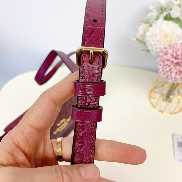 Coach C5627 Mini Brynn Crossbody In Dark Berry - Picture 8 of 9